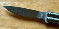 Small Parker Gypsy Balisong Butterfly Knife, Steel Handle, Japan, Unused