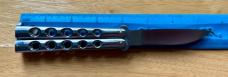Small Parker Gypsy Balisong Butterfly Knife, Steel Handle, Japan, Unused