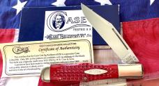 Case xx Case Classic 1990 R61050 w/ Sweet Cherry Red Bone Handles -one of 200 -NOS w/ COA +Orig Box