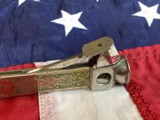 Vintage J A Henckels Cigar V Cutter Tool with SUPER ORNATE Handles -Hard to come by...