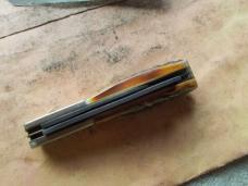 Remington One Armed Man Barlow Knife Damascus USA 