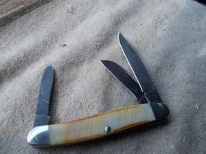 Bear & Son Stag Damascus Stockman Knife 