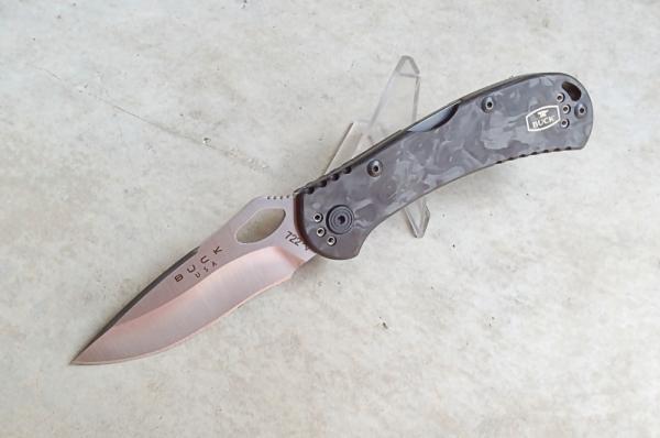 Buck Custom 722 Spitfire Folding Knife Carbon Fiber Handle MagnaCut Blade Buck Custom 722 Spitfire Folding Knife Carbon Fiber Handle MagnaCut Blade
