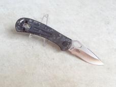 Buck Custom 722 Spitfire Folding Knife Carbon Fiber Handle MagnaCut Blade 