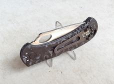 Buck Custom 722 Spitfire Folding Knife Carbon Fiber Handle MagnaCut Blade 