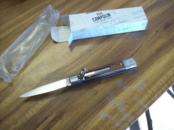 A.G.A. Campolin 8" Lever Maniago, Italy GO-55020-CW Rosewood UNUSED W/Box A.G.A. Campolin 8" Lever Maniago, Italy GO-55020-CW Rosewood UNUSED W/Box