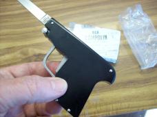 A.G.A. Campolin Rare Italian Gun Knife Black Ebonywood Circa 2019 UNUSED W/Box