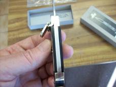 Hubertus Knife Solingen, Germany Small 08 Rare Brazilian Horn 5 3/4 " Open Lilyput NIB