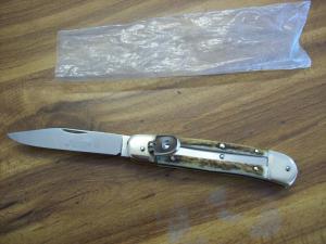 Vintage Hubertus Knife Size 10 Medium Genuine Stag/Antler Old Ritter Factory Solingen, UNUSED!