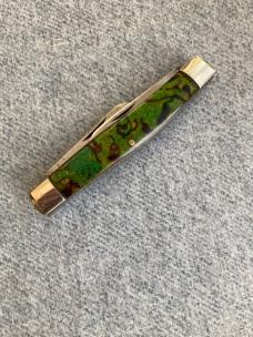 Vintage, RARE, ENDERES (Minnesota & Iowa), Christmas Tree Handles, Stockman's Pocket Knife 