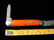 Great Eastern Cutlery GEC Smooth Ember Orange Micarta Lil Cowboy Stockman Knife NIT 661225 Made USA