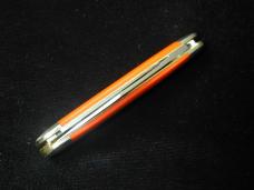 Great Eastern Cutlery GEC Smooth Ember Orange Micarta Lil Cowboy Stockman Knife NIT 661225 Made USA