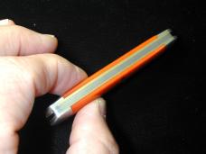 Great Eastern Cutlery GEC Smooth Ember Orange Micarta Lil Cowboy Stockman Knife NIT 661225 Made USA