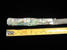 Titusville Cutlery Genuine Paua Abalone Lexingtonian Coffin Jack Damascus Knife 1 of 15 COA USA Made