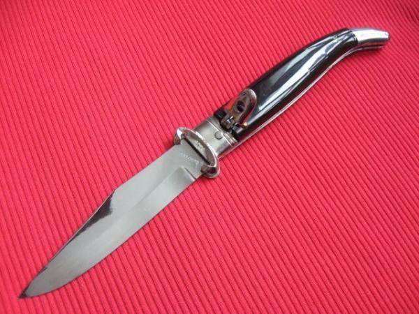 Vintage Italian Large Size "rostfrei" Shell Puller Leverlock Switchblade Knife                