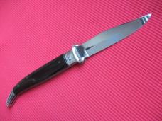 Vintage Italian Large Size "rostfrei" Shell Puller Leverlock Switchblade Knife                