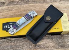 BUCK 110 ** BRIAN YELLOWHORSE CUSTOM MOTHER OF PEARL BUTTERFLY PROTOTYPE FOLDING HUNTER