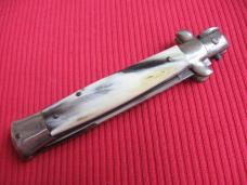 Vintage TRANSITIONAL 1960's Italian "DIAMOND IMPORT" STILETTO Switchblade Knife - Unique Old Horn!