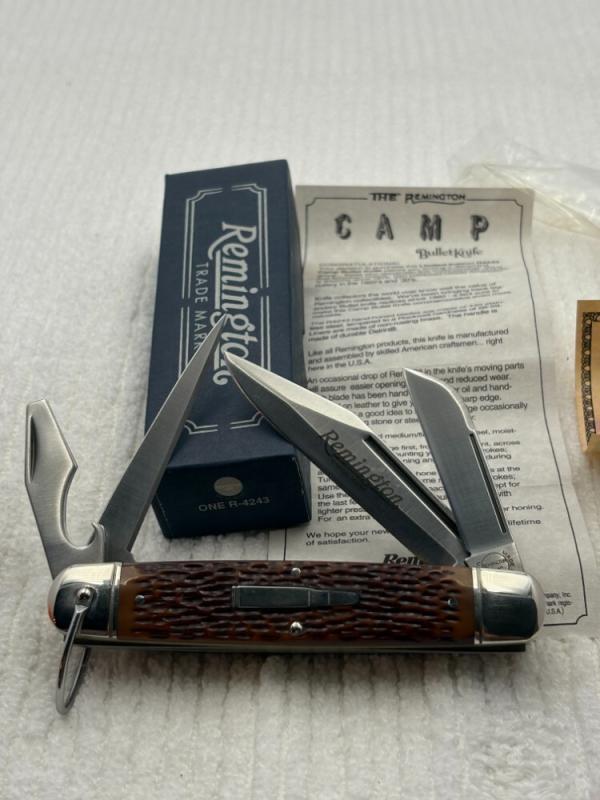 Vintage Remington 1994 Limited Edition Camp Bullet Knife #R-4243 New In Box Vintage Remington 1994 Limited Edition Camp Bullet Knife #R-4243 New In Box