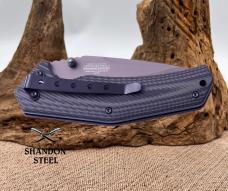 Elite Tactical ET-A10122-SO Spring Assisted Knife Drop Point Partially Serrated