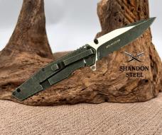 MTech Evolution Drop Point Partially Serrated Spring Assisted Knife MTE-A012S-SW