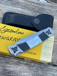 BUCK 110 ** BRIAN YELLOWHORSE CUSTOM STINGRAY MOTHER OF PEARL FOLDING HUNTER