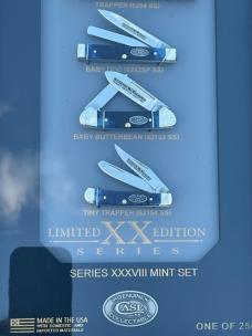 CASE XX ** 2025 LE XXXVIII OCEAN BLUE GATOR MINT SET - 1 OF 250