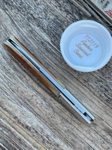 GEC NORTHFIELD ** SFO 772119 AMBER SAWCUT BONE YANKEE BARLOW KNIFE