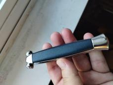 Super Automatic OTF Out the Front Switchblade Knife, Blue Handle, Superb Condition 