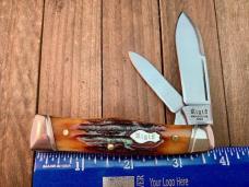 Canal Street Cutlery for Rigid Gunstock Jack Amber Carved Stag Bone.  