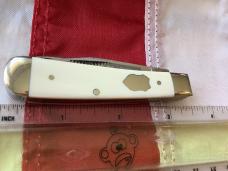 Bulldog Brand HAND MADE 2 Blade Mini Trapper w/ Ivory Handles -NOS & Mint
