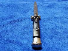 New 9'' Italian Stiletto Brazilian Horn Bayonet Blade by Giovanni Beltrame Maniago Italy 1