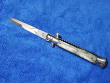 New 9'' Italian Stiletto Brazilian Horn Bayonet Blade by Giovanni Beltrame Maniago Italy 2