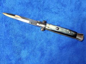 New 9'' Italian Stiletto Brazilian Horn Bayonet Blade by Giovanni Beltrame Maniago Italy 3