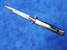 New 9'' Italian Stiletto Brazilian Horn Bayonet Blade by Giovanni Beltrame Maniago Italy 3