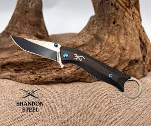 Browning Tactical Liner Lock Finger Hole Folding Pocket Clip Knife BR0377 - New 