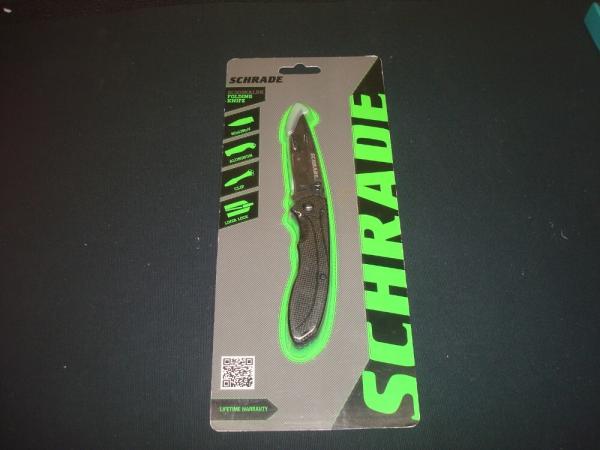 Schrade SCH106ALBK Black Aluminum Folding Knife New Schrade SCH106ALBK Black Aluminum Folding Knife New