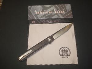 Komoran Carbon Fiber Flipper Knife Tip-Up Deep Carry Pocket Clip w Bearing Pivot New in Box