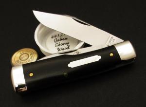 Great Eastern Cutlery #44 Buffalo Jack PPP Gunstock Pattern Knife Gabon Ebony GEC