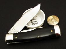 Great Eastern Cutlery #44 Buffalo Jack PPP Gunstock Pattern Knife Gabon Ebony GEC