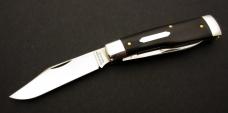 Great Eastern Cutlery #44 Buffalo Jack PPP Gunstock Pattern Knife Gabon Ebony GEC
