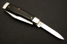 Great Eastern Cutlery #44 Buffalo Jack PPP Gunstock Pattern Knife Gabon Ebony GEC