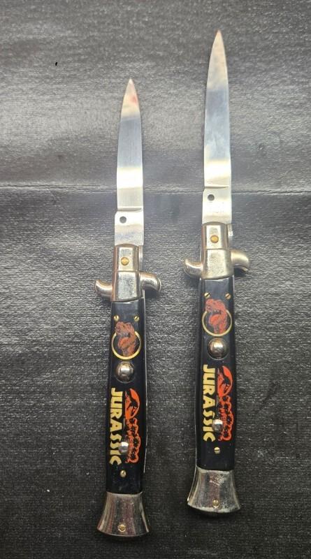Vintage old Italian Jurassic Park knives