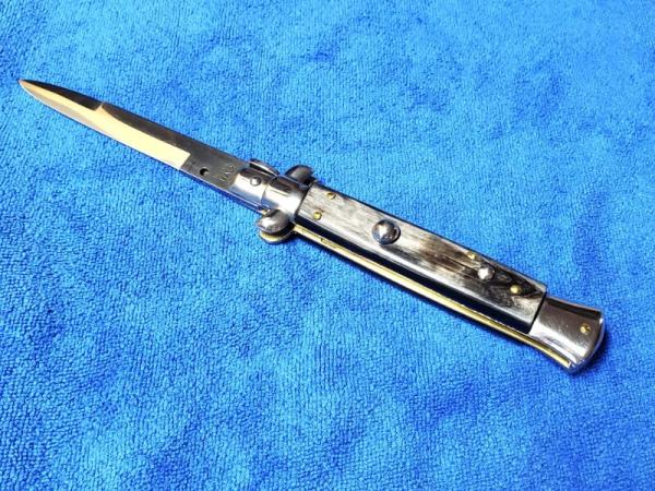 New 9'' Italian Stiletto Brazilian Horn Bayonet Blade by Giovanni Beltrame Maniago Italy 4 New 9'' Italian Stiletto Brazilian Horn Bayonet Blade by Giovanni Beltrame Maniago Italy 4