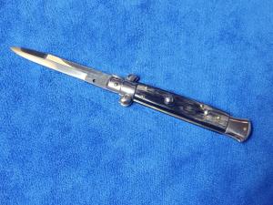 New 9'' Italian Stiletto Brazilian Horn Bayonet Blade by Giovanni Beltrame Maniago Italy 5