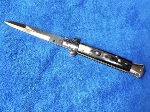 New 9'' Italian Stiletto Brazilian Horn Bayonet Blade by Giovanni Beltrame Maniago Italy 6