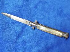 New 9'' Italian Stiletto Brazilian Horn Bayonet Blade by Giovanni Beltrame Maniago Italy 6