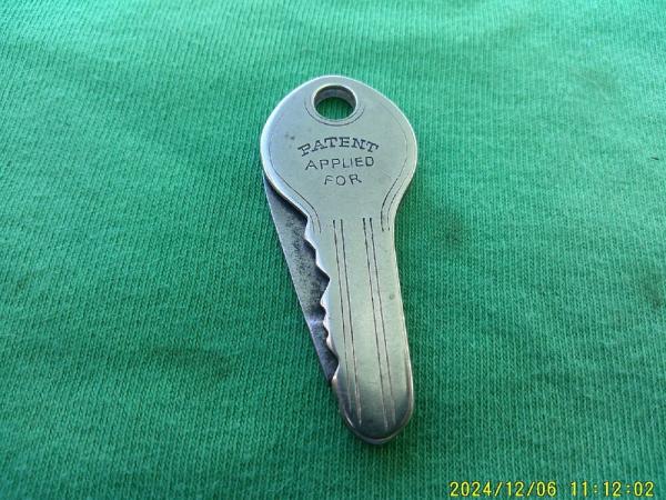 Camillus Cutlery Co Key knife Patent Applied For