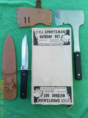 Utica Sportsman Knife Axe Combo in Box