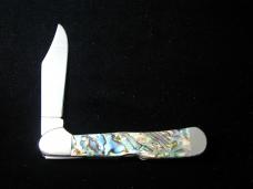 Case xx Smooth Genuine Abalone Mini Copperlock Knife 12020 USA Made NIB 81749L SS